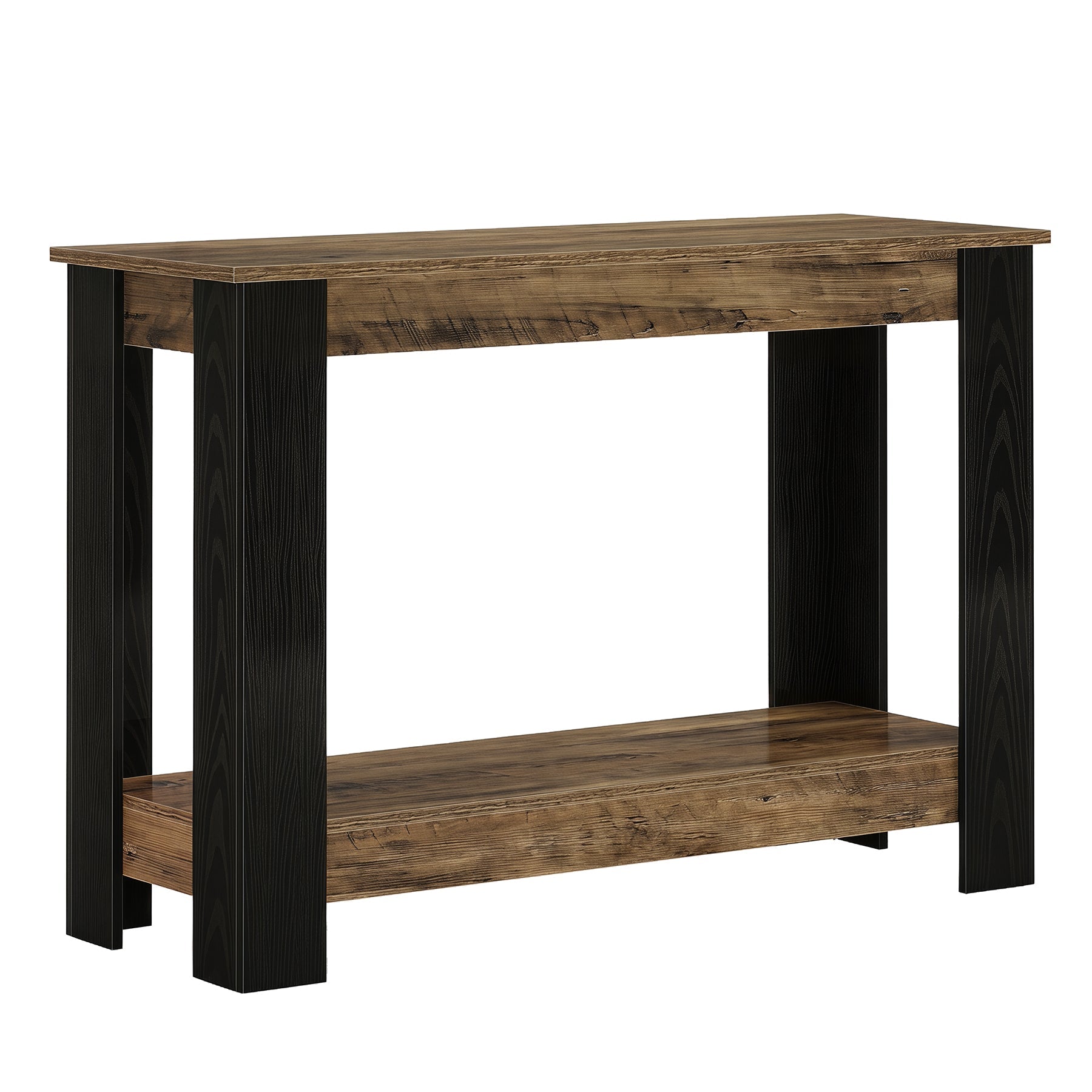 Tribesigns Console Étroite de 105 cm à 2 Niveaux, Idéale comme Table d’Entrée pour Salon