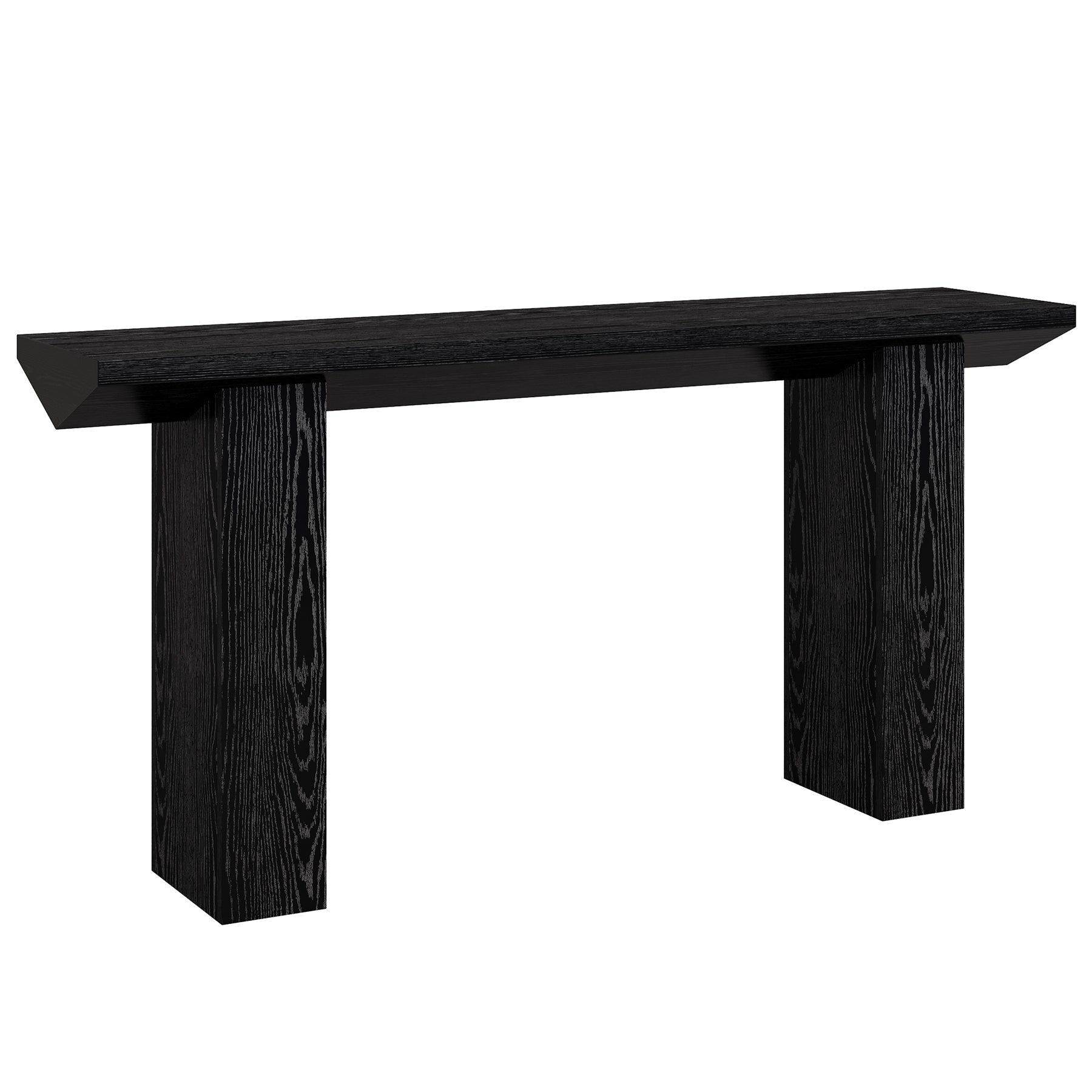 Tribesigns Haltafel, Houten boerderijstijl banktafel achter de bank