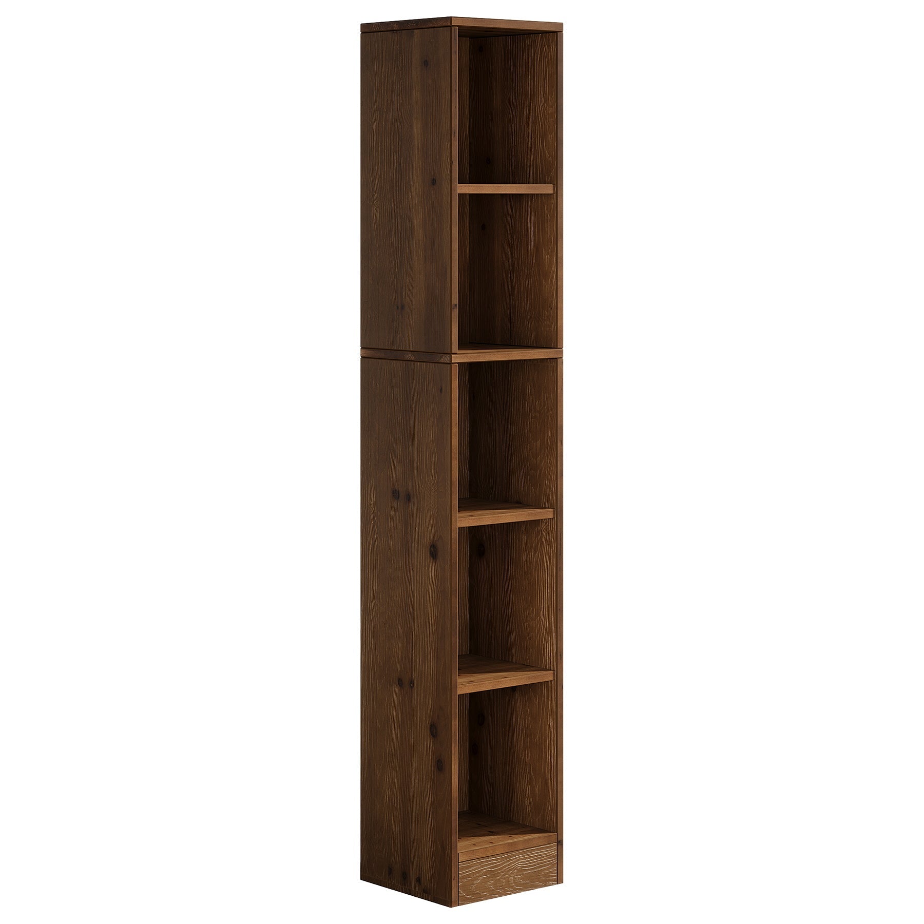 Tribesigns Bibliothèque Autoportante en Bois Massif à 5 Niveaux, Étroite, Hauteur 180 cm