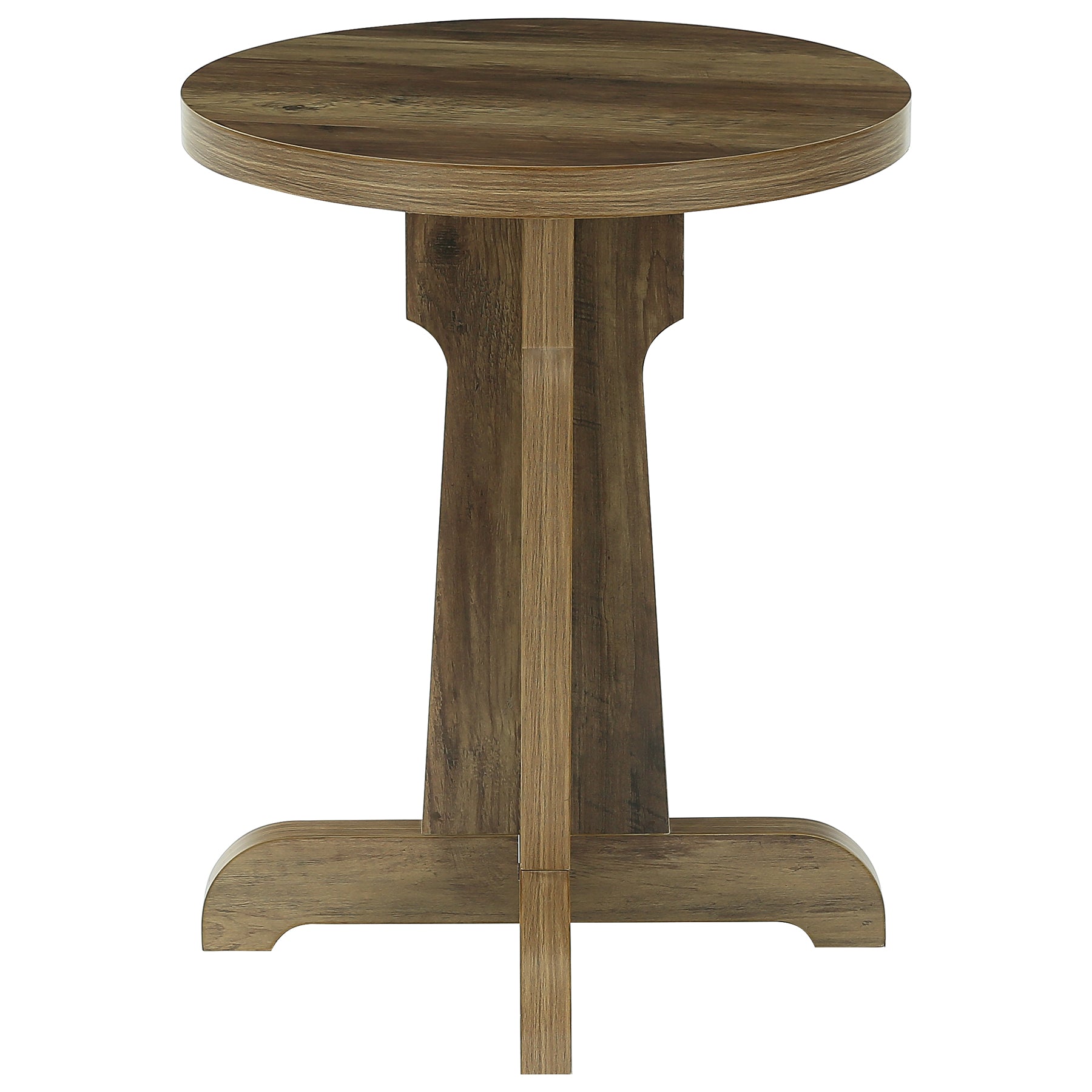 Tribesigns Table à manger ronde de 60 cm, table de bistrot stable avec plateau épais