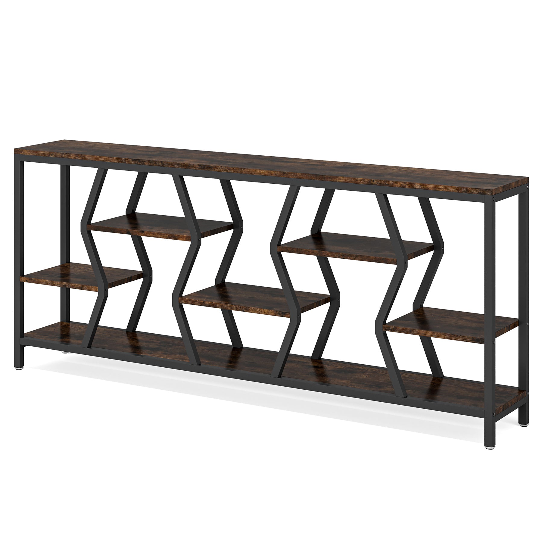 Tribesigns Console de 180 cm, Table de Canapé à 4 Niveaux pour Salon