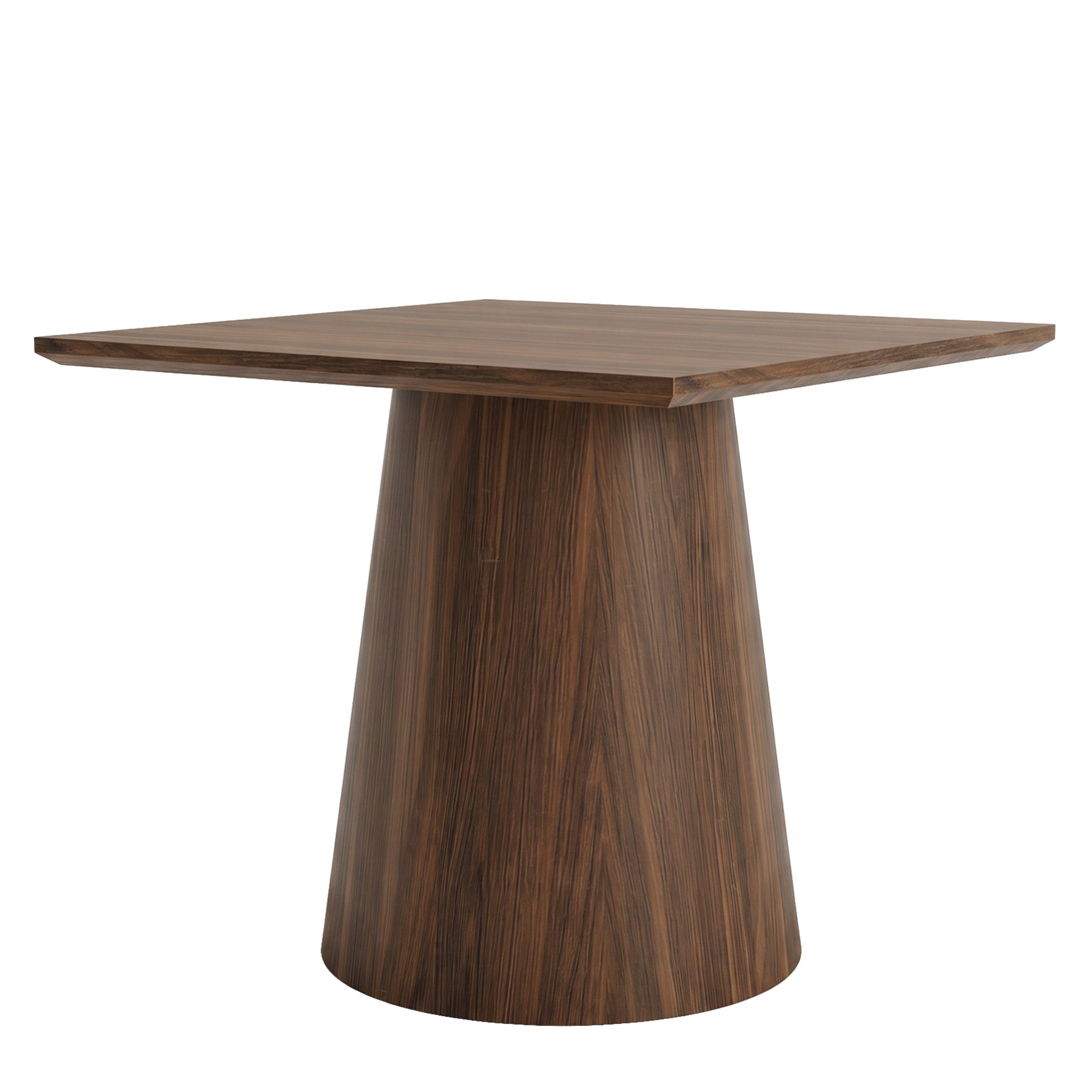 Tribesigns Table de conférence carrée de 80 cm avec plateau épais, Table de bureau en bois pour 4 personnes