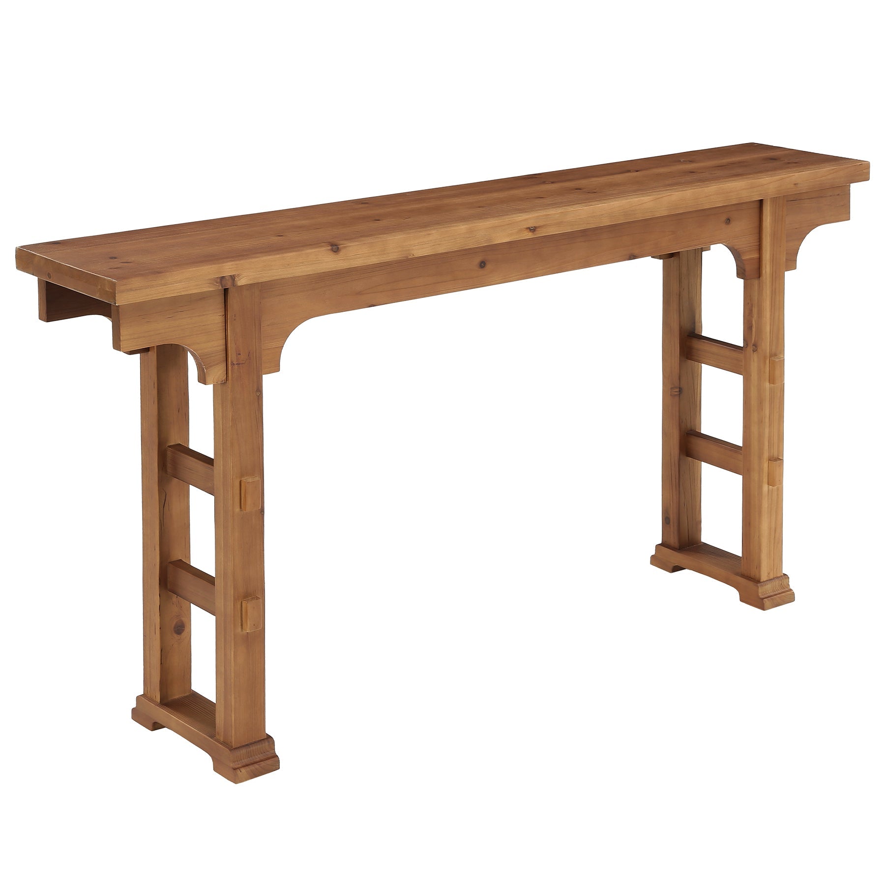 Tribesigns Console d’Entrée Industrielle en Bois et Métal, 160 x 30 x 85 cm