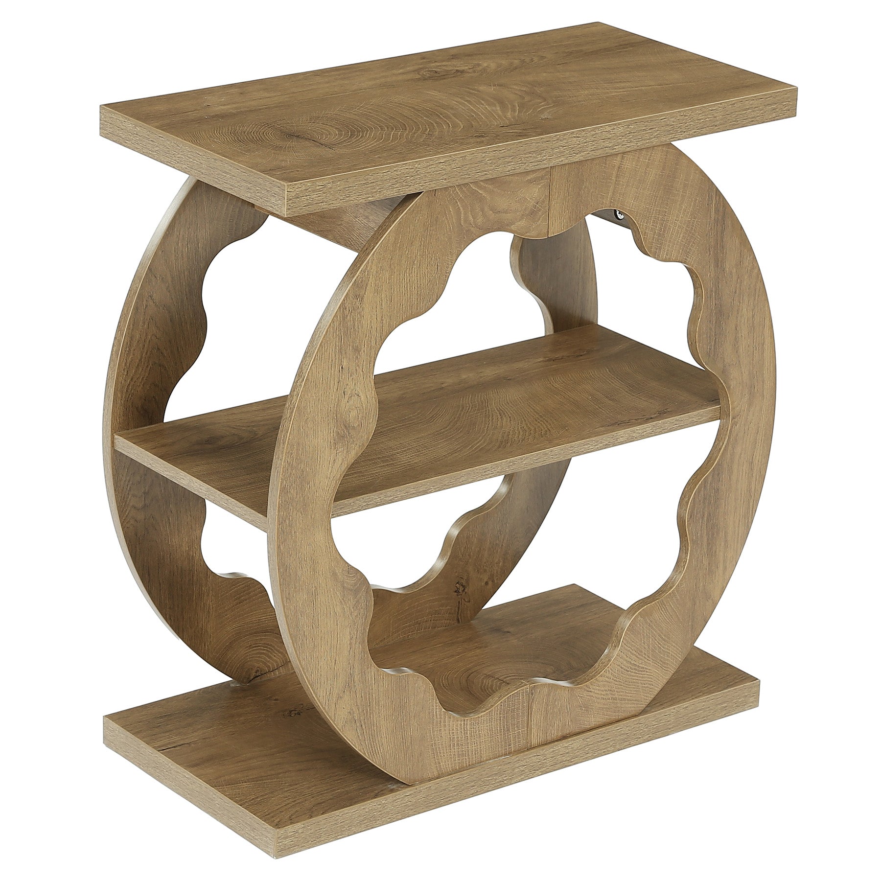 Tribesigns Table d’appoint de 60 cm à 3 niveaux avec rangement pour canapé