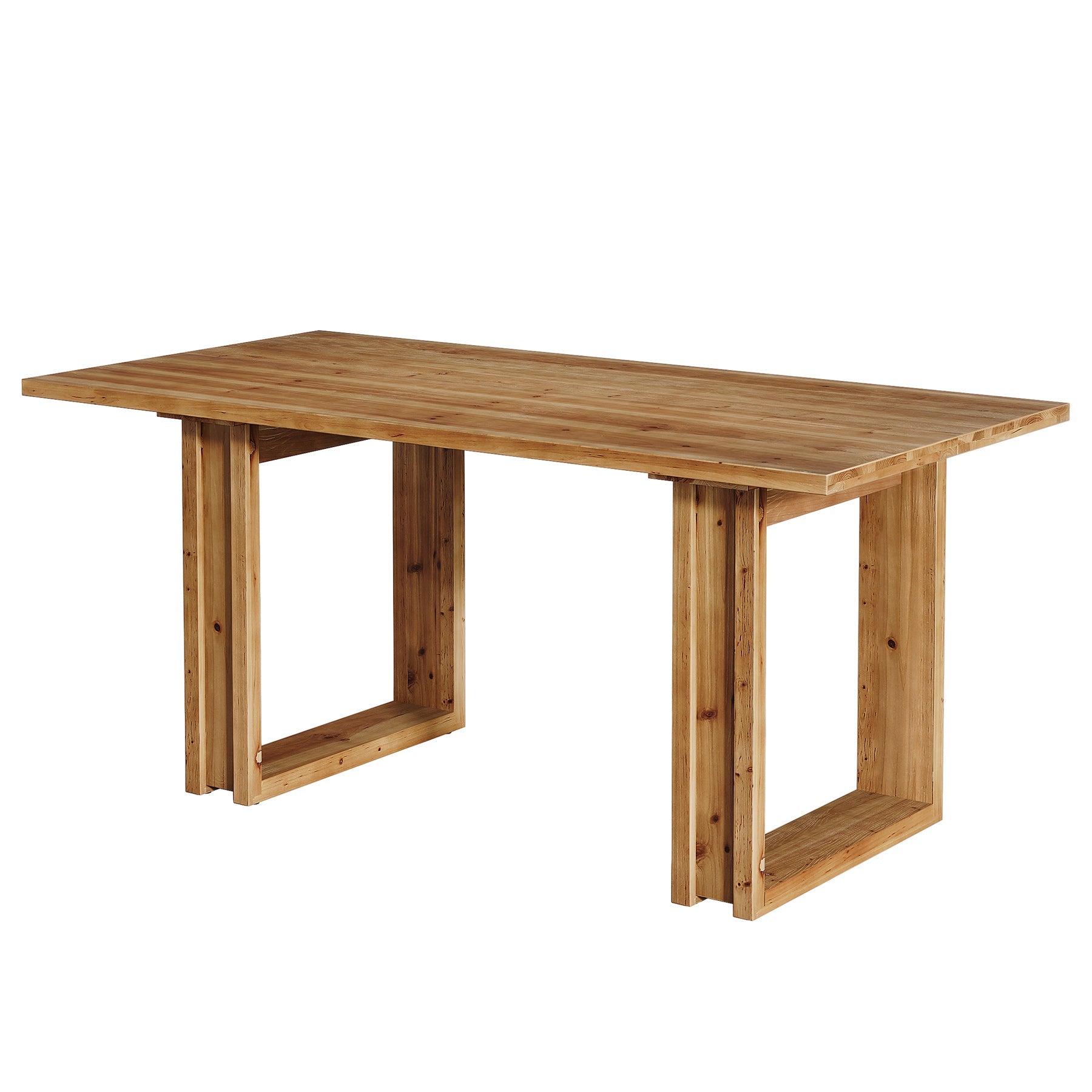 Tribesigns Bureau en Bois Massif de 160 cm, Grand Bureau à Domicile en Sapin
