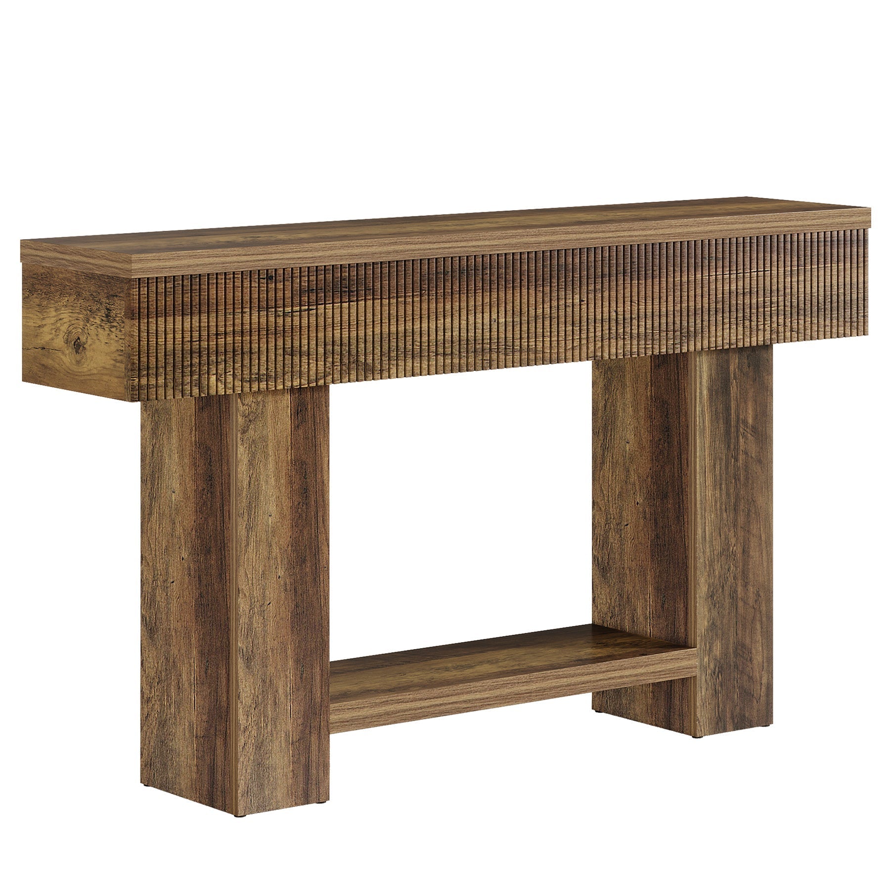Tribesigns Console van 140 cm met opbergruimte, Sidetable in landelijke stijl