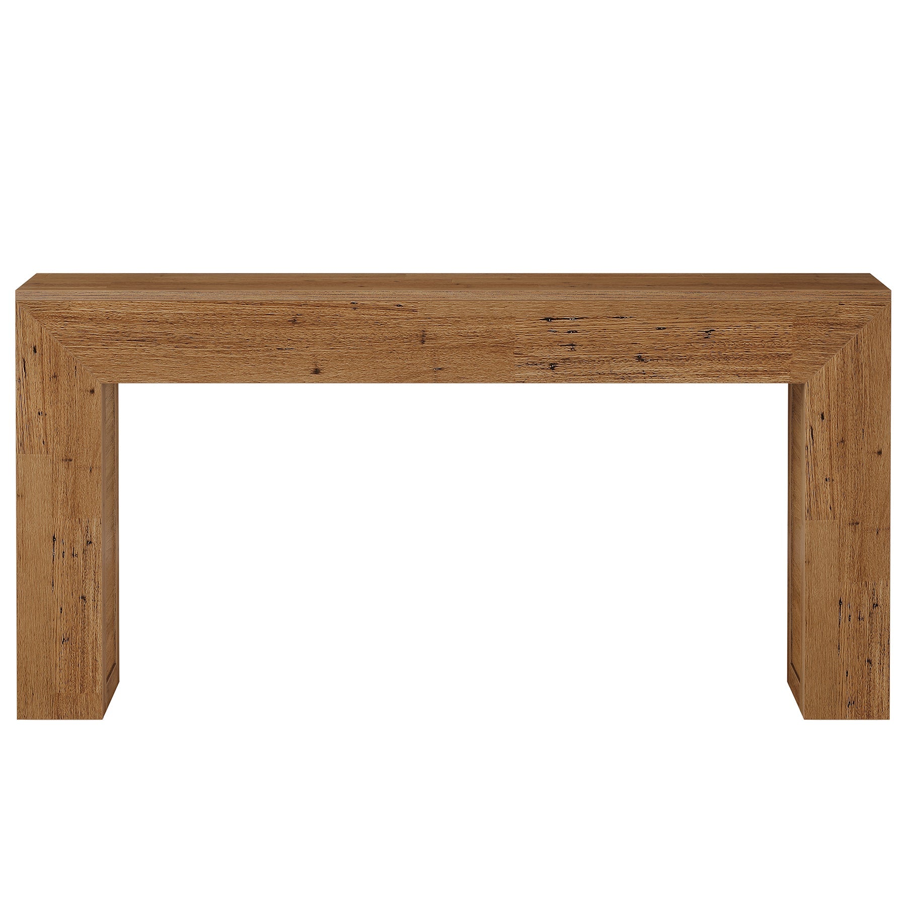 Tribesigns Table console étroite 160 cm, Table de couloir en bois derrière le canapé