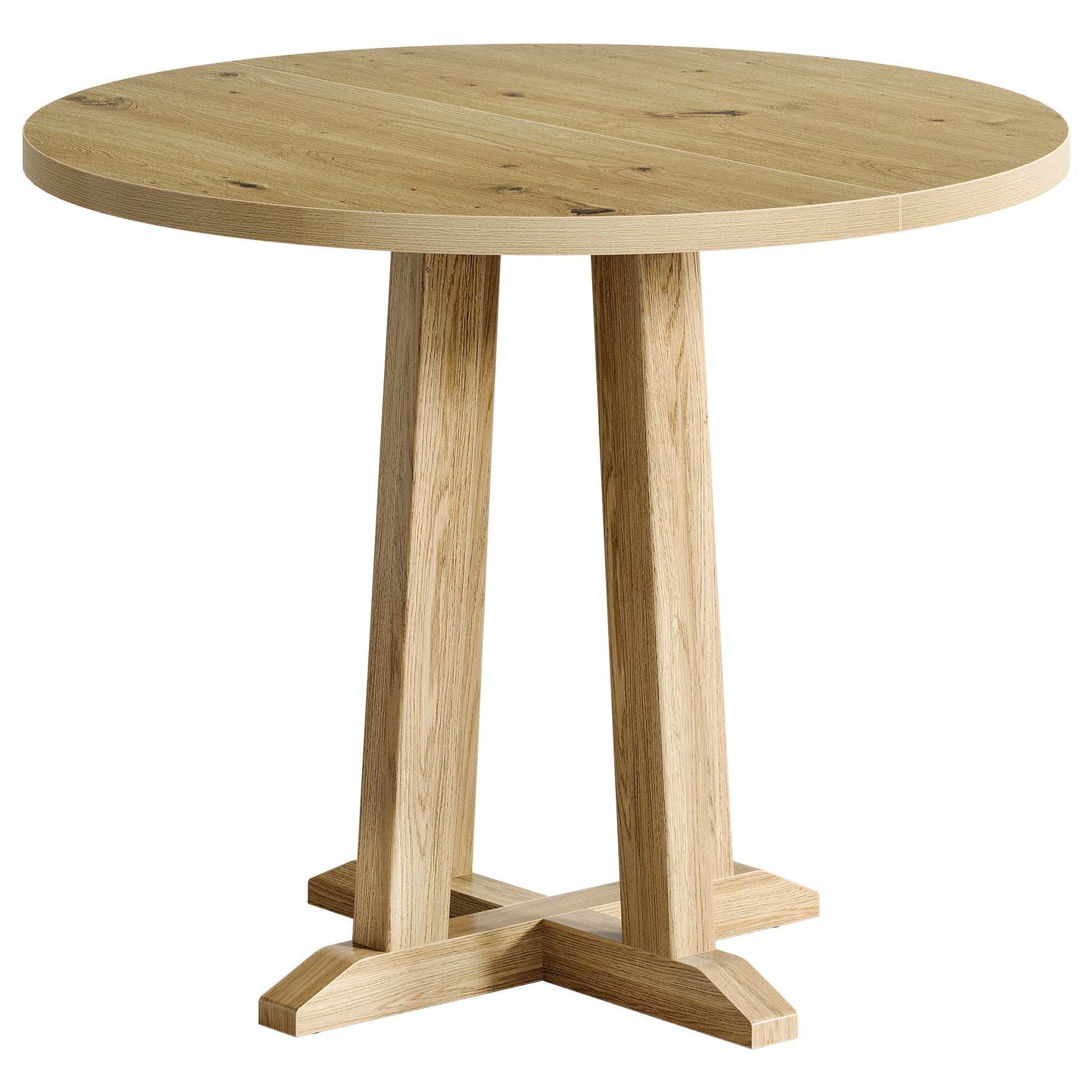 Tribesigns Ronde Eettafel, Keukentafel voor Eetkamer en Woonkamer, 80 cm Eettafels