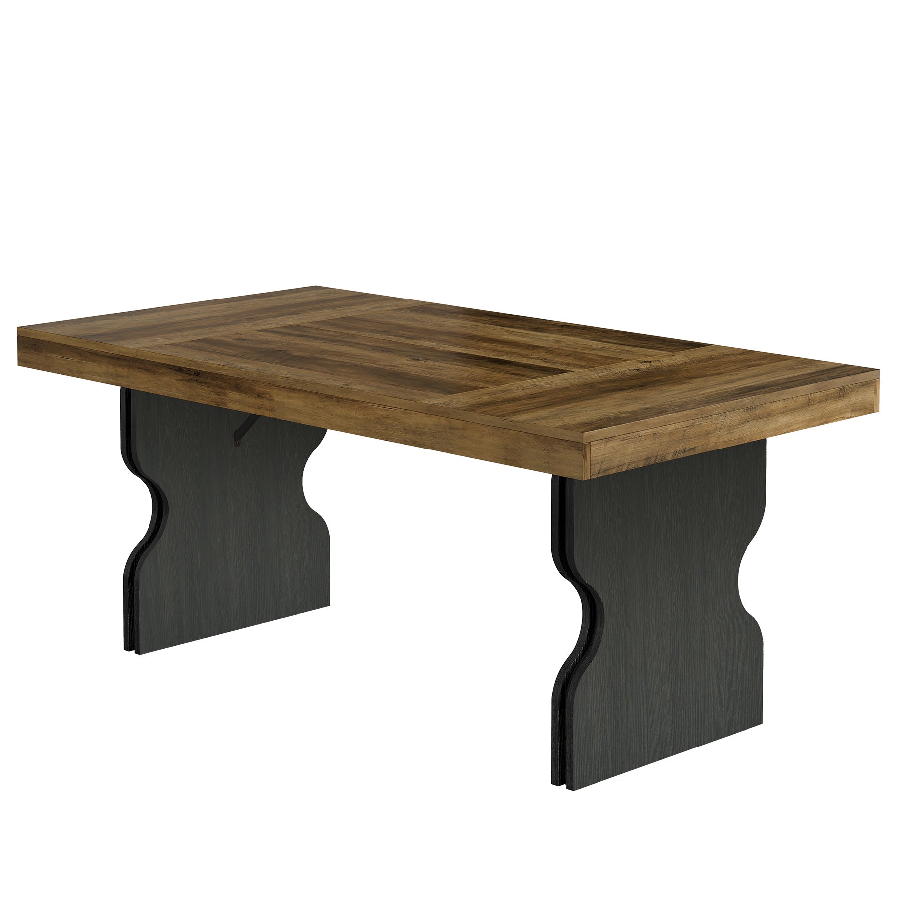 Tribesigns Table à manger rectangulaire rustique de 160 cm pour 4 à 6 personnes