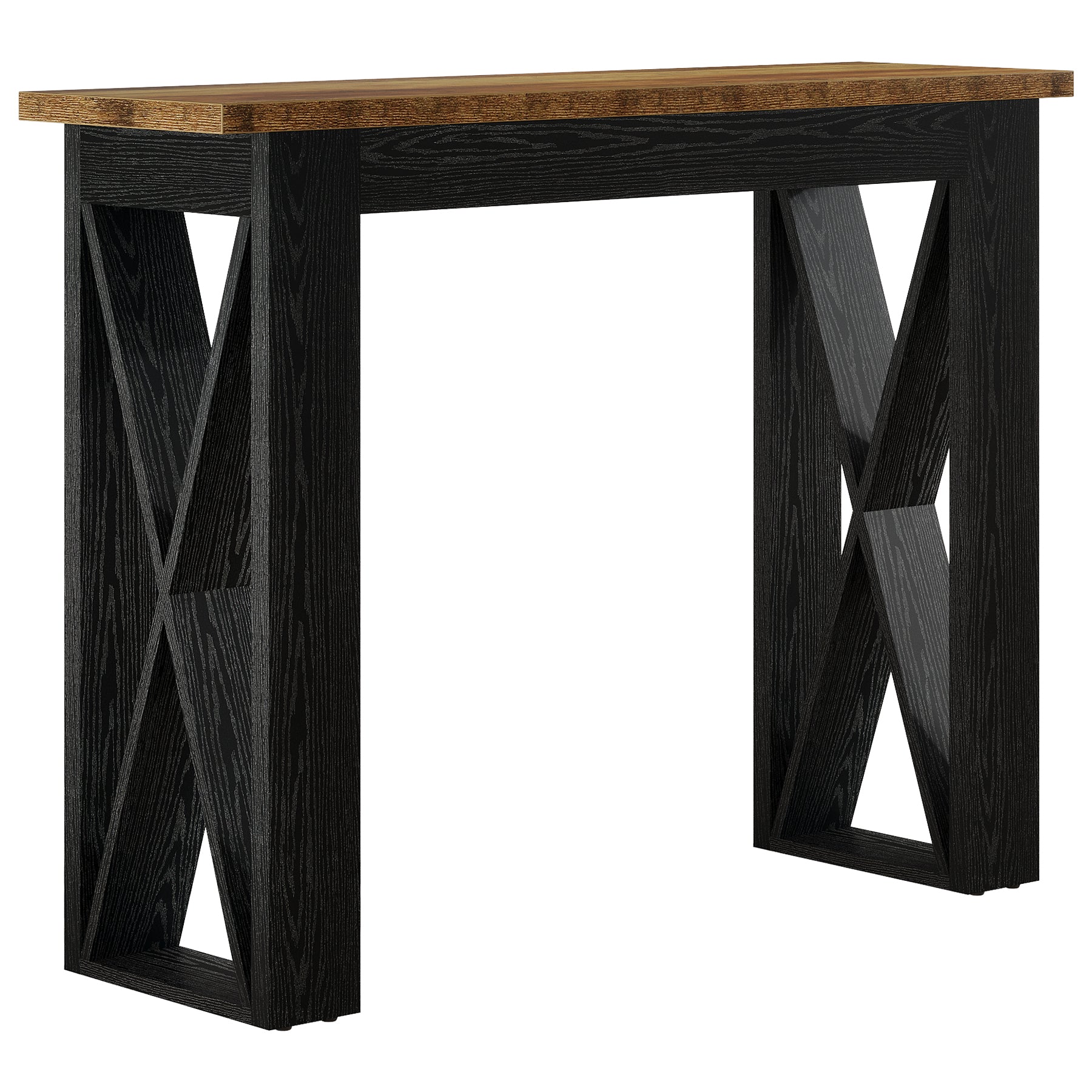 Tribesigns Console de 105 cm, table étroite derrière canapé avec pieds en X