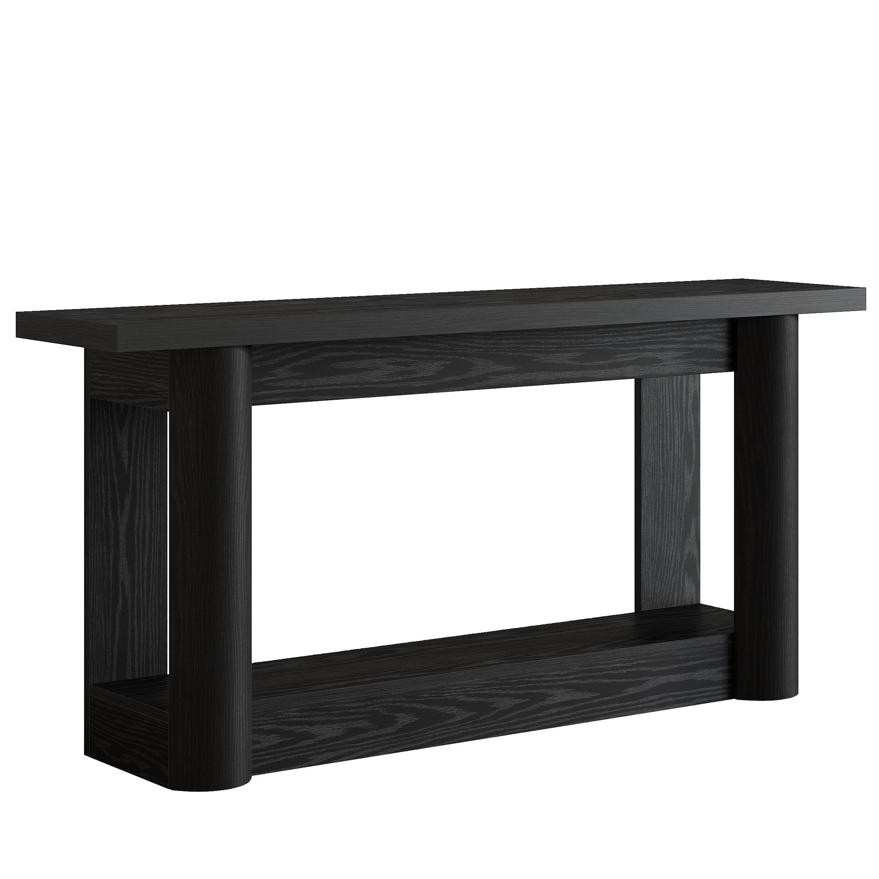 Tribesigns Table console de 160 cm, Table de canapé de ferme à 2 niveaux pour l'entrée