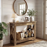 Tribesigns Console en Bois 100 x 30 x 80 cm pour Petits Espaces 3