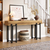 Tribesigns Console van 160 cm, Houten banktafel voor hal 3