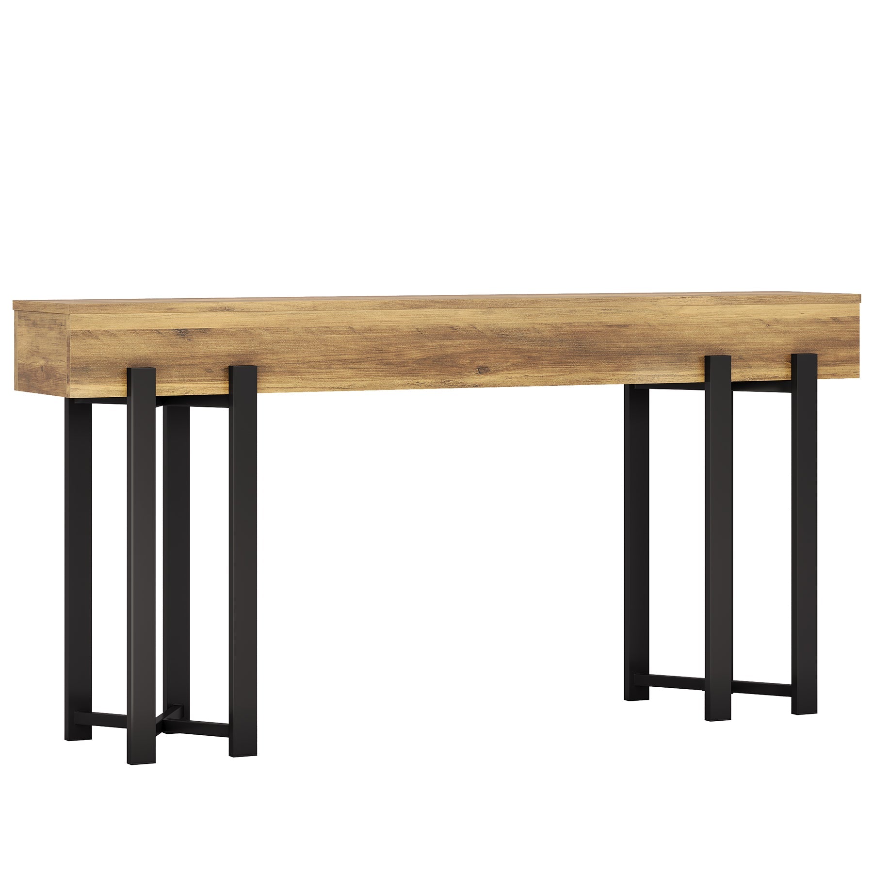 Tribesigns Console de 160 cm, Table-banc en bois pour hall d'entrée