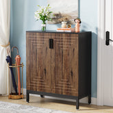Tribesigns Armoire à chaussures 20 paires avec portes Meubleà chaussures 3
