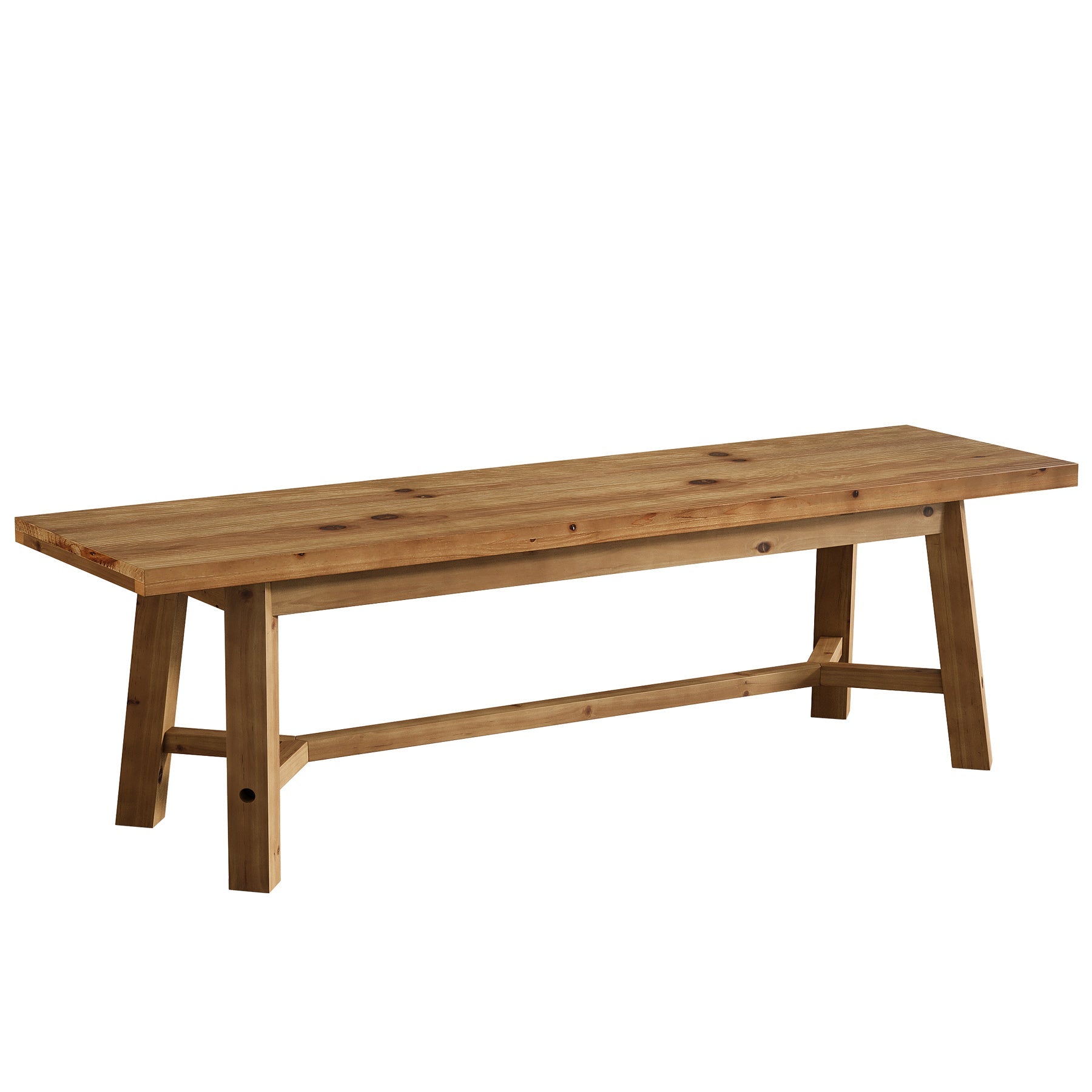 Tribesigns Banc en Bois Massif de 140 cm, Style Rustique, Idéal pour l’Entrée