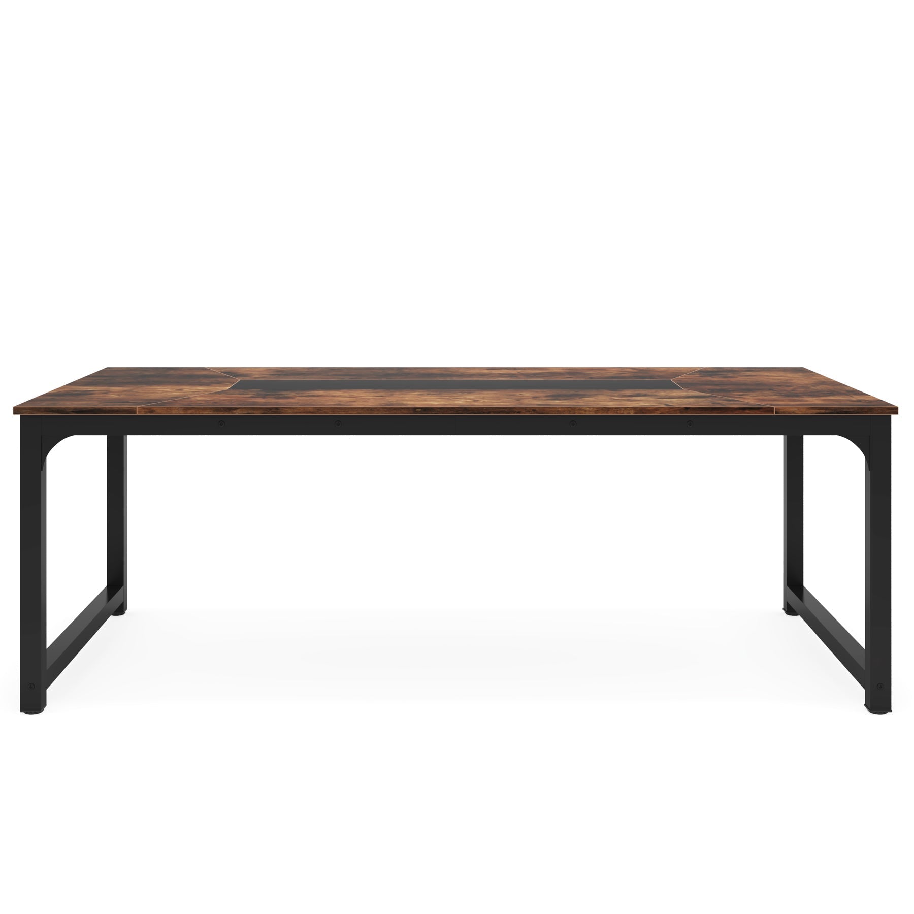 Tribesigns Table à manger industrielle 180 cm, Table de cuisine rectangulaire pour 6 à 8 personnes