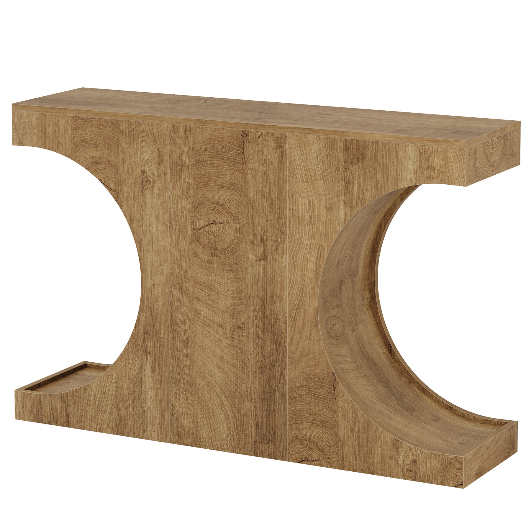 Tribesigns Console étroite de 105 cm de style campagnard, Table d'entrée avec piètement en C