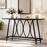 Tribesigns Console Moderne Longue 160 cm, Table Étroite Derrière Canapé avec Structure Métallique 3