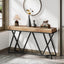Tribesigns Table console en bois , Console d'entrée avec base en métal Unique Table Basse