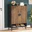 Tribesigns Meuble à chaussures avec portes, Armoire de rangement à 6 niveaux