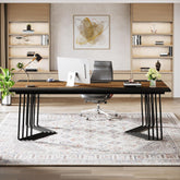 Tribesigns Bureau 200 cm, table de conférence, table d'ordinateur pour 2 personnes 3