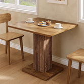 Table à manger compacte 90x80 cm pour 4 personnes avec un piètement robuste, Style champêtre, pour la cuisine et le salon 3
