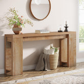 Tribesigns Console 160 cm, Table de canapé de style ferme Table d'appoint d'entrée 3