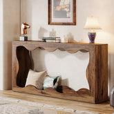 Tribesigns Table console, Table de canapé de style ferme Table d'entrée avec rangement 3