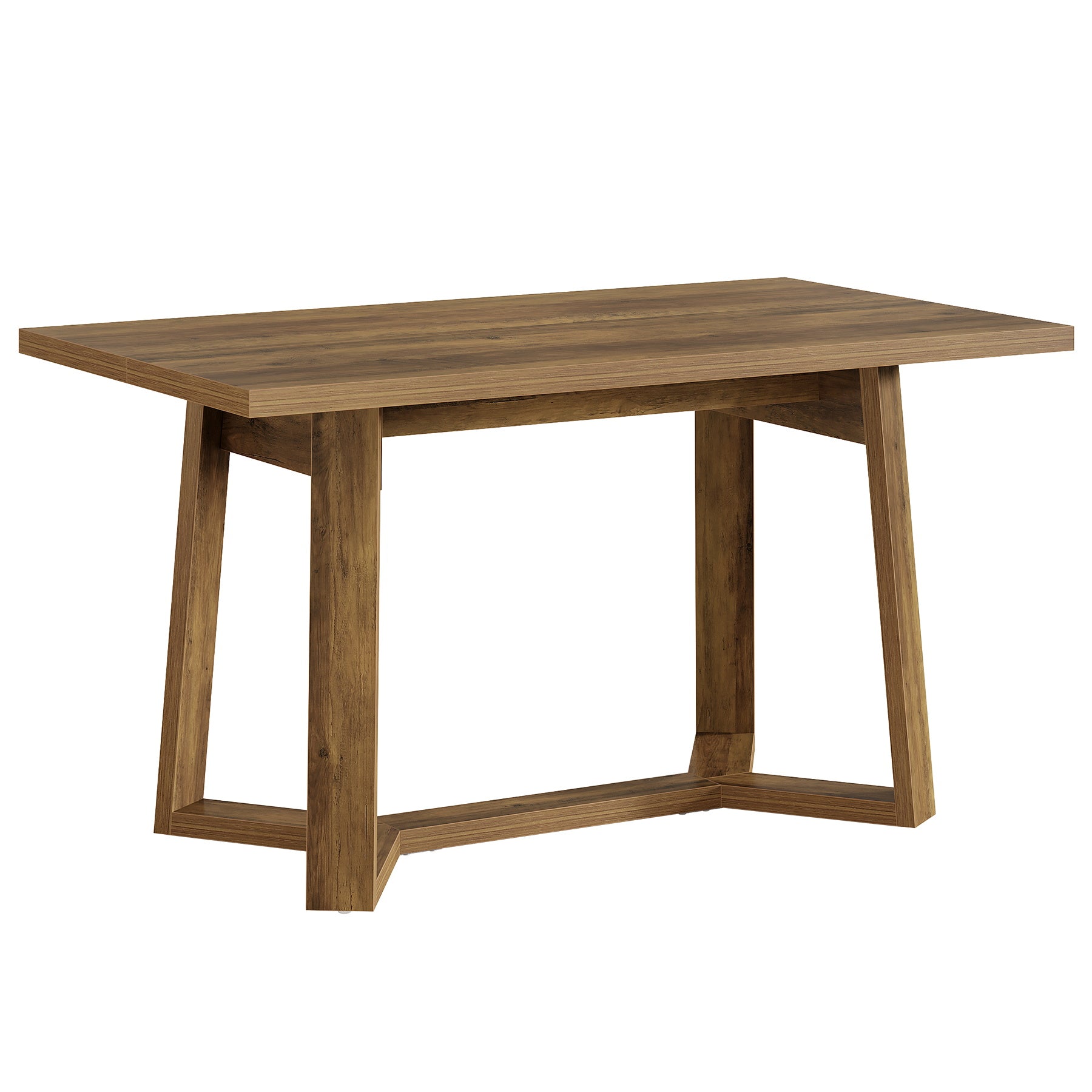 Tribesigns Table de salle à manger moderne de 120 cm pour 4 à 6 personnes en MDF aspect bois massif