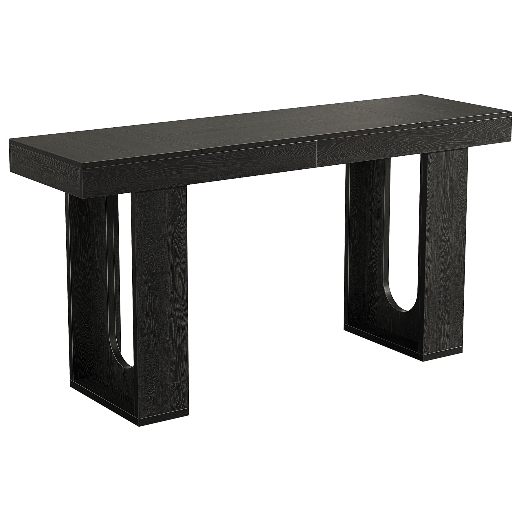 Tribesigns Table de Bar Rectangulaire 180 x 50 x 85 cm avec Pieds Robustes pour Cuisine