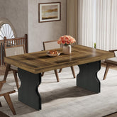 Tribesigns Rustieke Rechthoekige Eettafel 160 cm voor 4-6 Personen 3