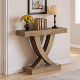 Tribesigns Console étroite de 110 cm avec structure en bois, Table d'appoint polyvalente pour entrée 3