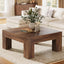 Tribesigns Table Basse Carrée pour Salon 100 x 100 x 50 cm, Table de Salon Bois Table d'appoint Farmhouse