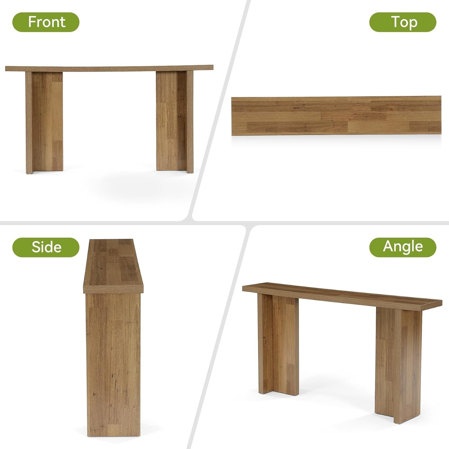Tribesigns Table console de 160 cm, table de canapé rectangulaire pour entrée