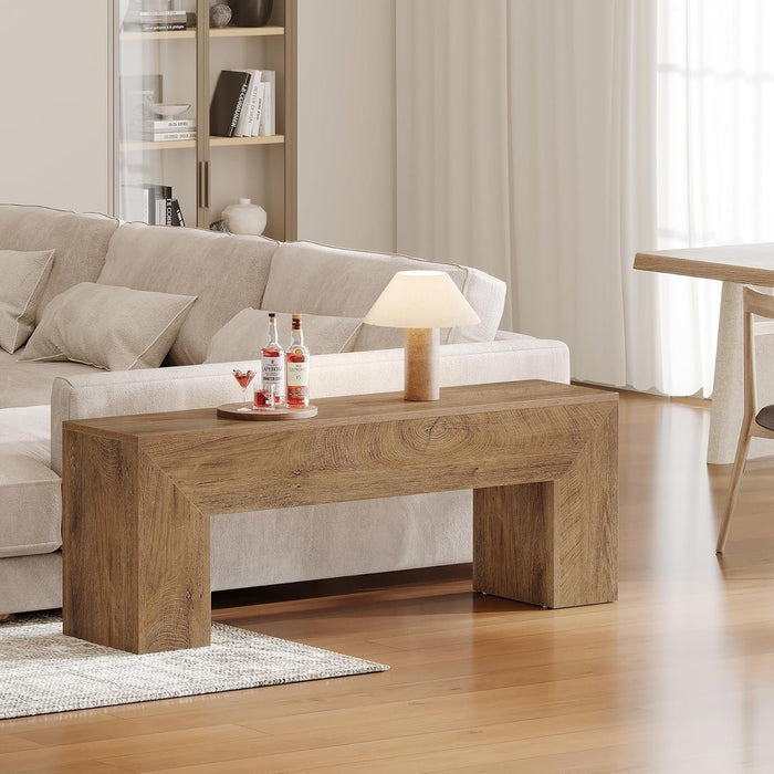 Tribesigns Banc d’Entrée Country en Bois 120 cm avec Rangement à Chaussures