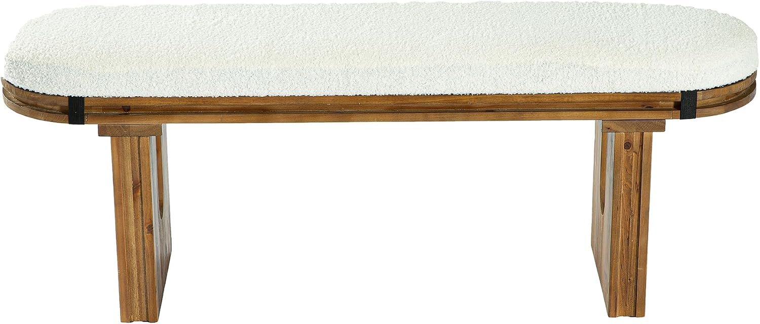 Banc en bois, Banc d'entrée moderne Banc à chaussures, 120 x 30 x 45 cm, Banc d'entrée rembourré