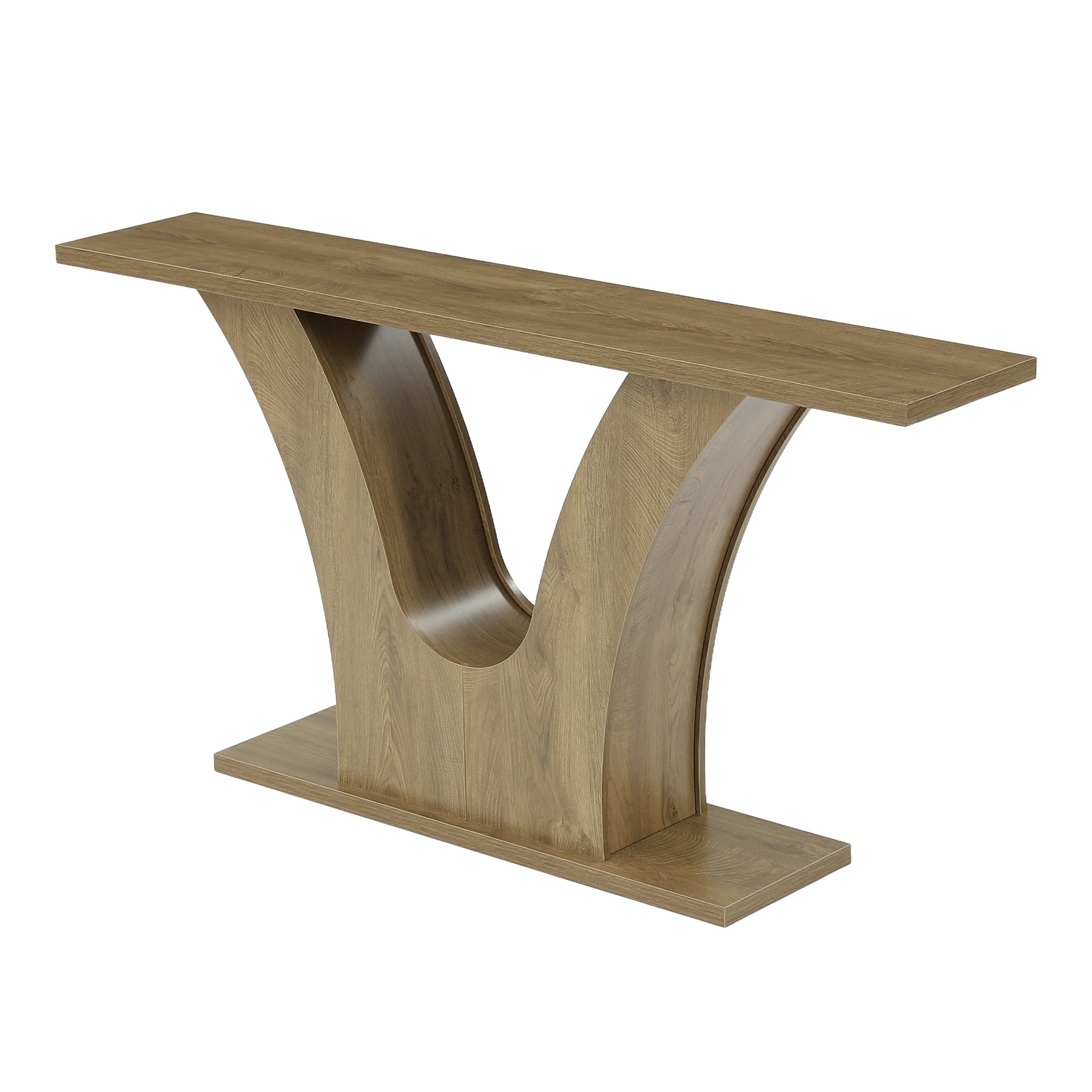 Tribesigns Smalle Console Tafel van 160 cm met V-vormige Basis, Moderne Gangtafel voor Hal en Woonkamer