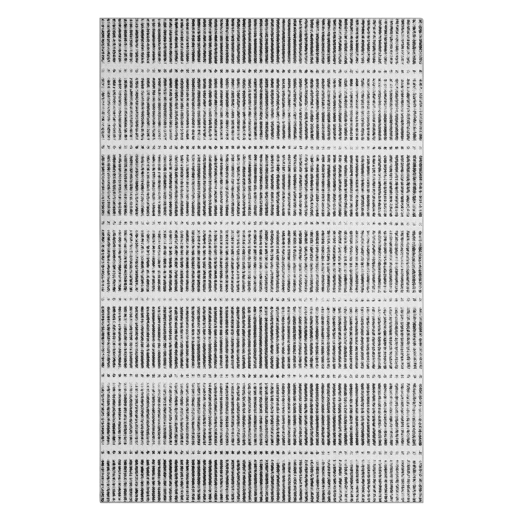 Tribesigns Tapis Ultra-Fins Lavables 160 x 230/200 x 300 cm, Tapis Rayés Antidérapants Style Campagne pour Salon et Chambre, Certifiés OEKO-TEX
