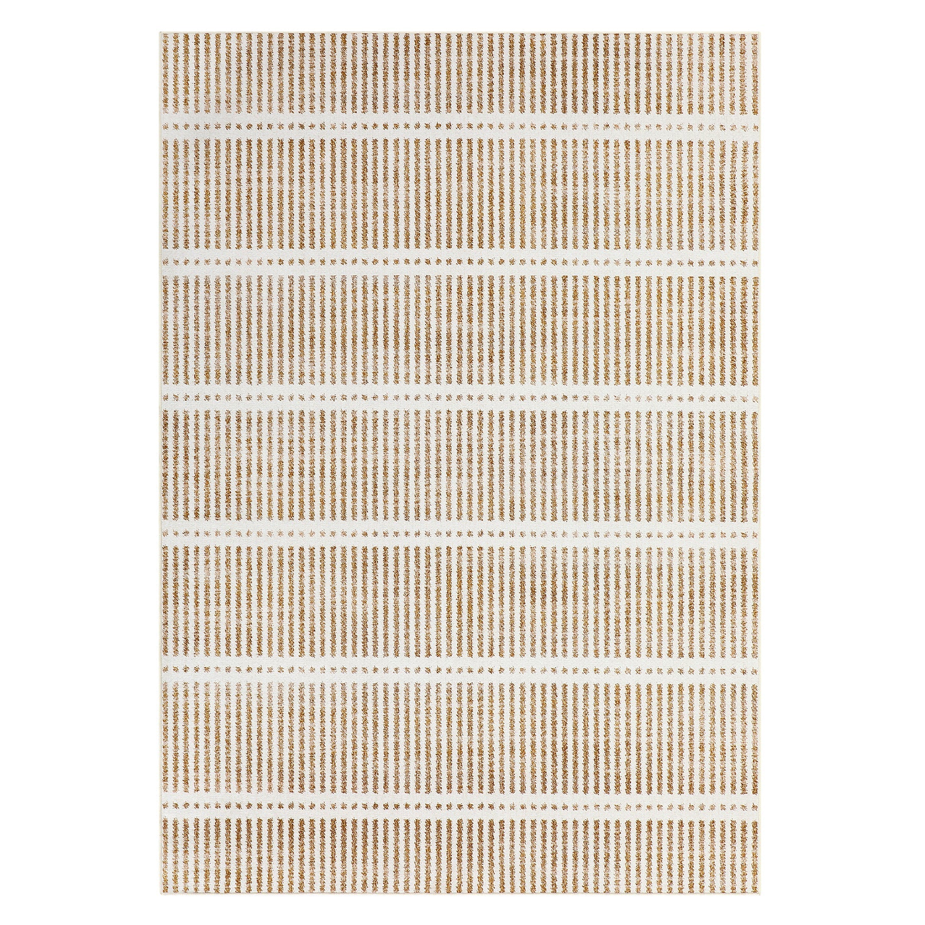 Tribesigns Tapis Ultra-Fins Lavables 160 x 230/200 x 300 cm, Tapis Rayés Antidérapants Style Campagne pour Salon et Chambre, Certifiés OEKO-TEX
