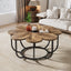 Tribesigns Table basse, Table centrale moderne en forme de fleur