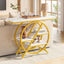 Tribesigns Table console, Table de canapé 100 cm Table d'entrée à 4 niveaux avec cadre géométrique