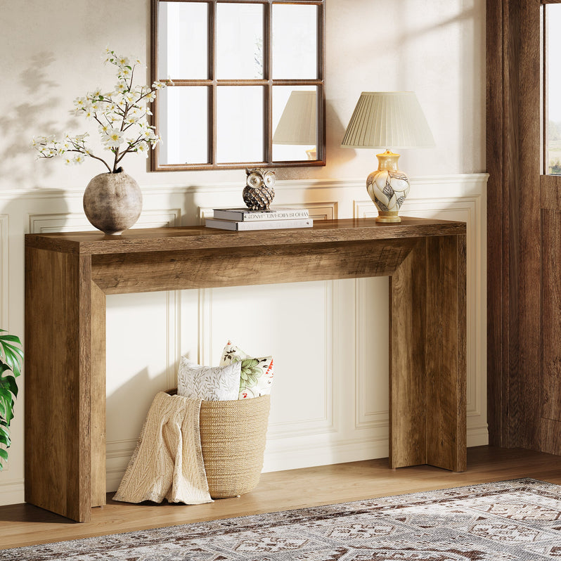 Rustieke consoletafel van 140 cm, boerenbanktafel, haltafel